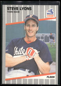 1989 Fleer #502 Steve Lyons