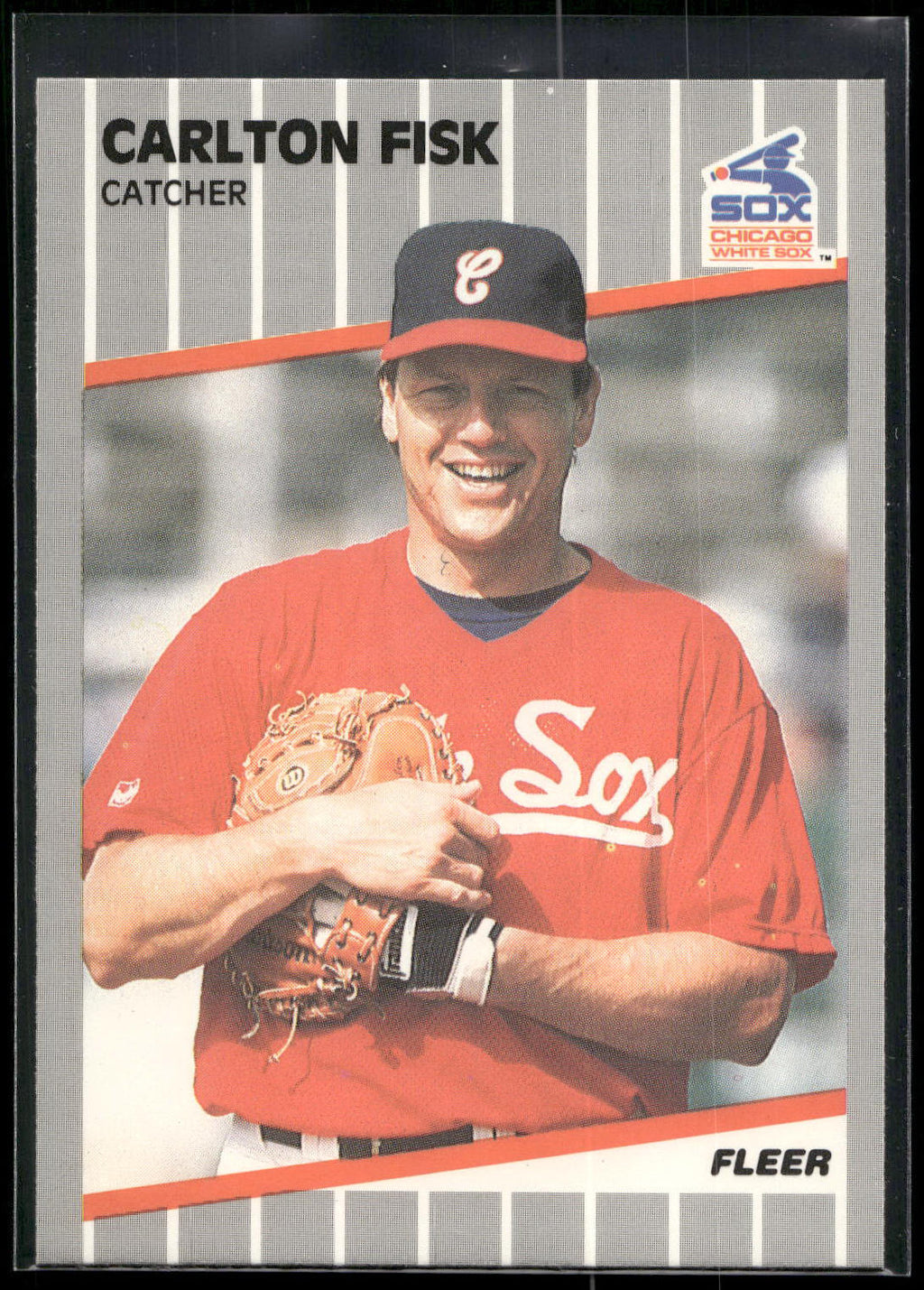 1989 Fleer #495 Carlton Fisk