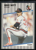 1989 Fleer #490 Mike Witt