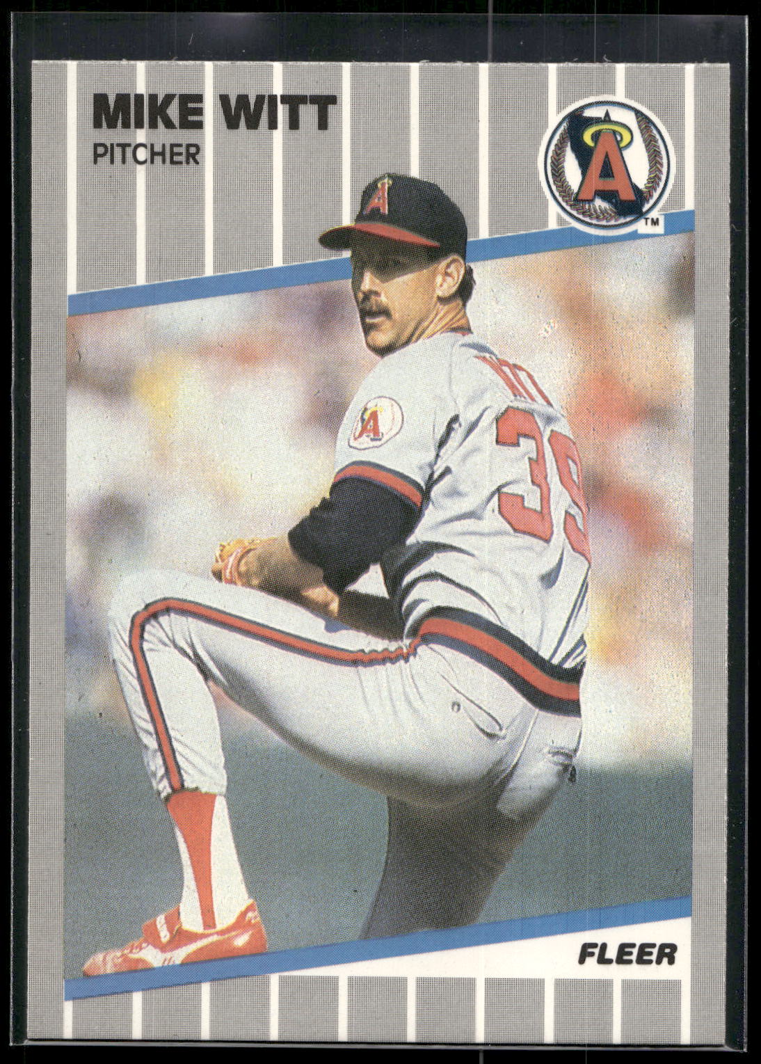 1989 Fleer #490 Mike Witt
