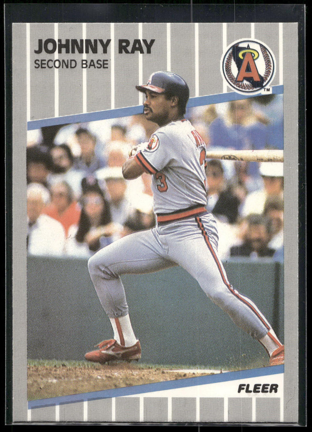 1989 Fleer #487 Johnny Ray
