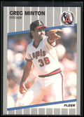 1989 Fleer #485 Greg Minton