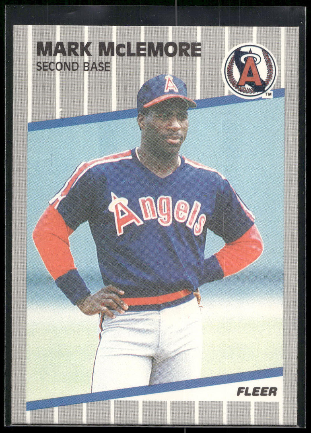 1989 Fleer #484 Mark McLemore