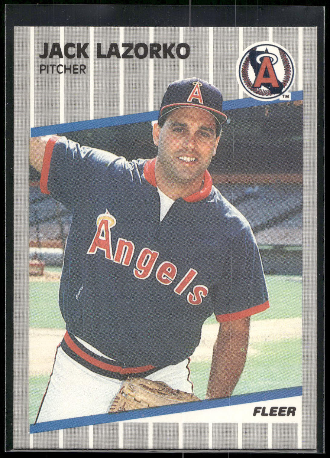 1989 Fleer #482 Jack Lazorko