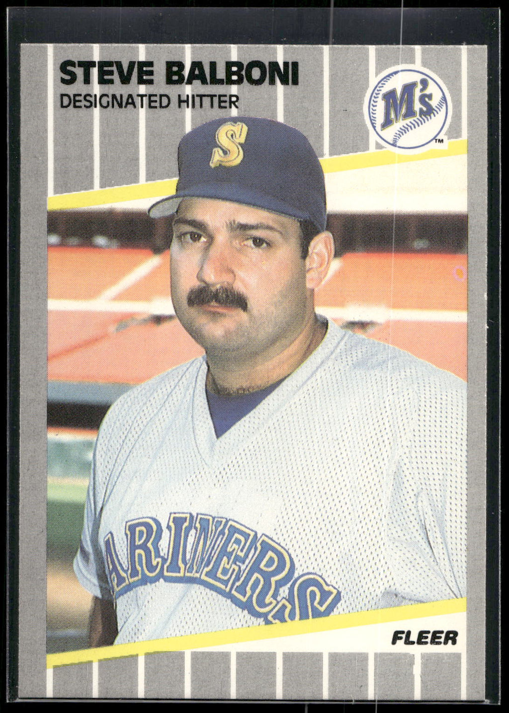 1989 Fleer #538 Steve Balboni
