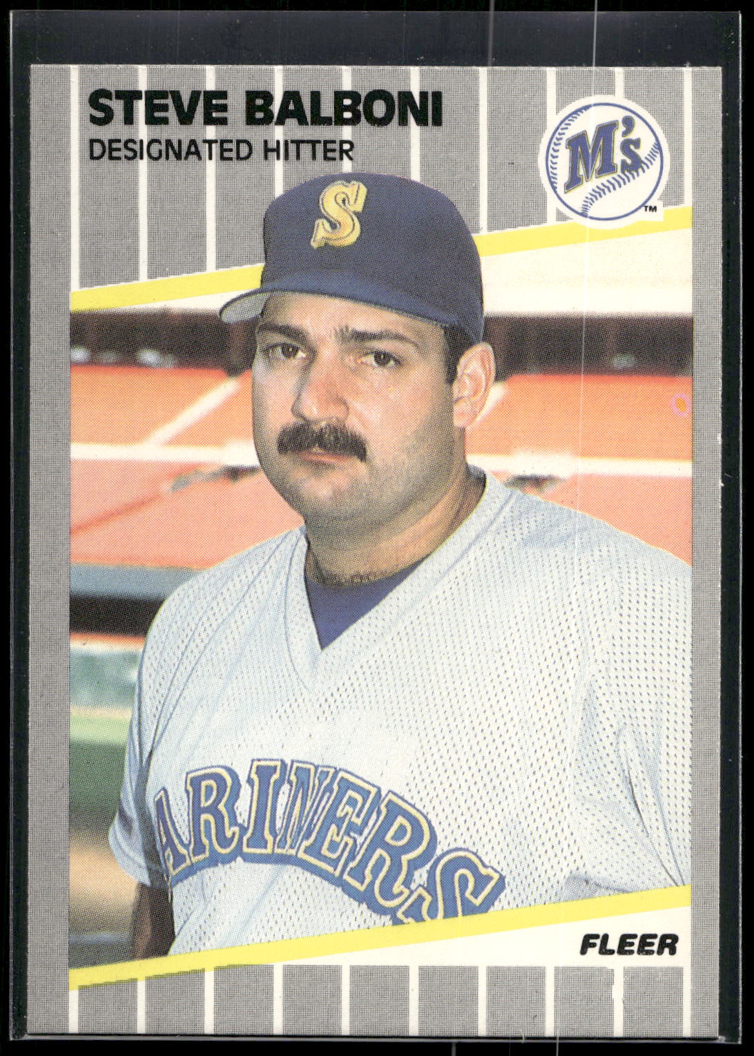 1989 Fleer #538 Steve Balboni