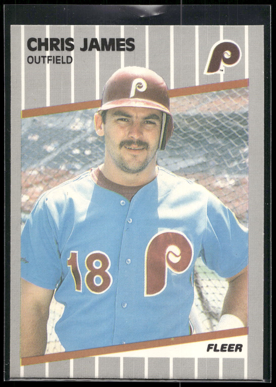 1989 Fleer #572 Chris James