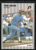 1989 Fleer #571 Von Hayes