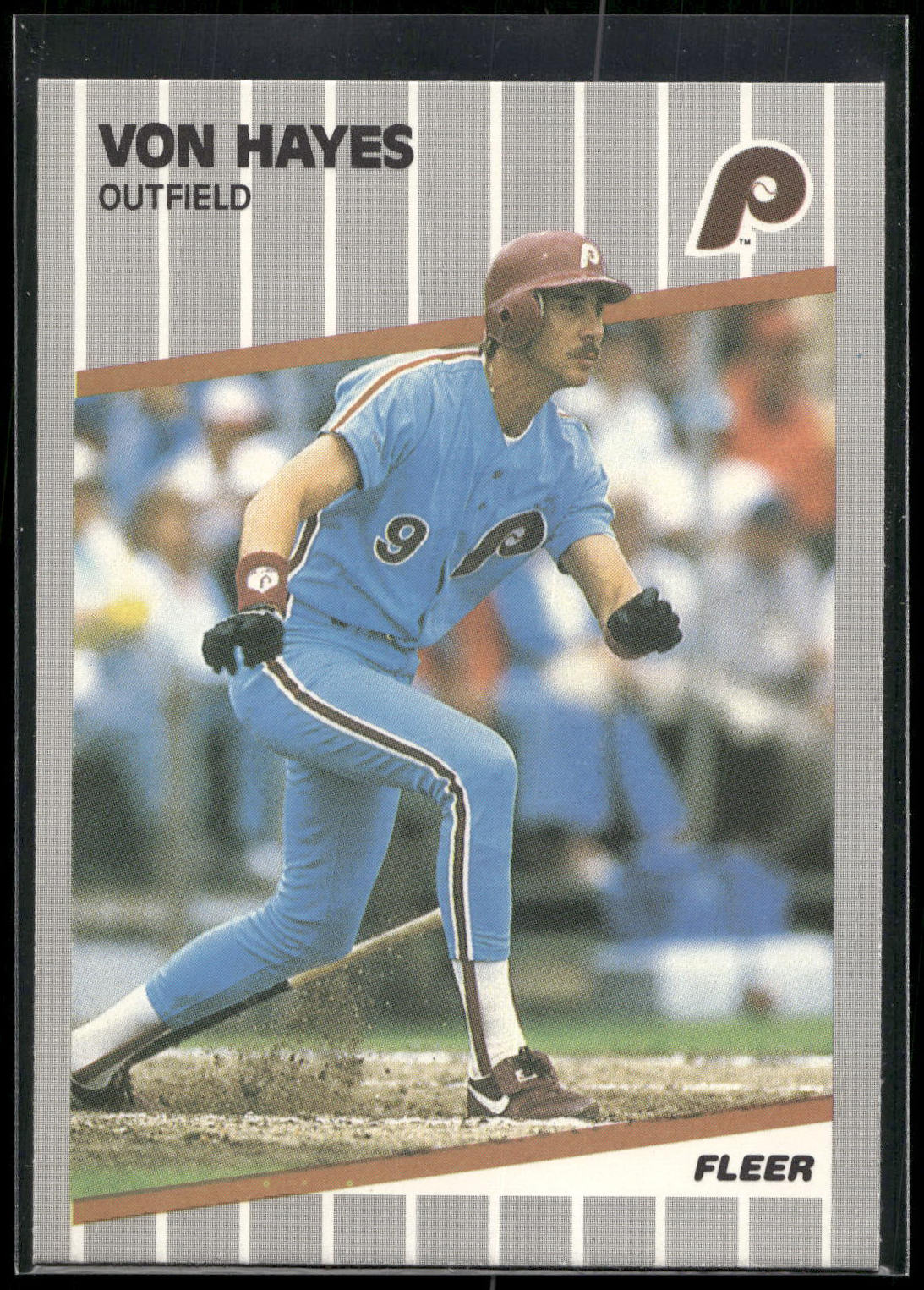 1989 Fleer #571 Von Hayes