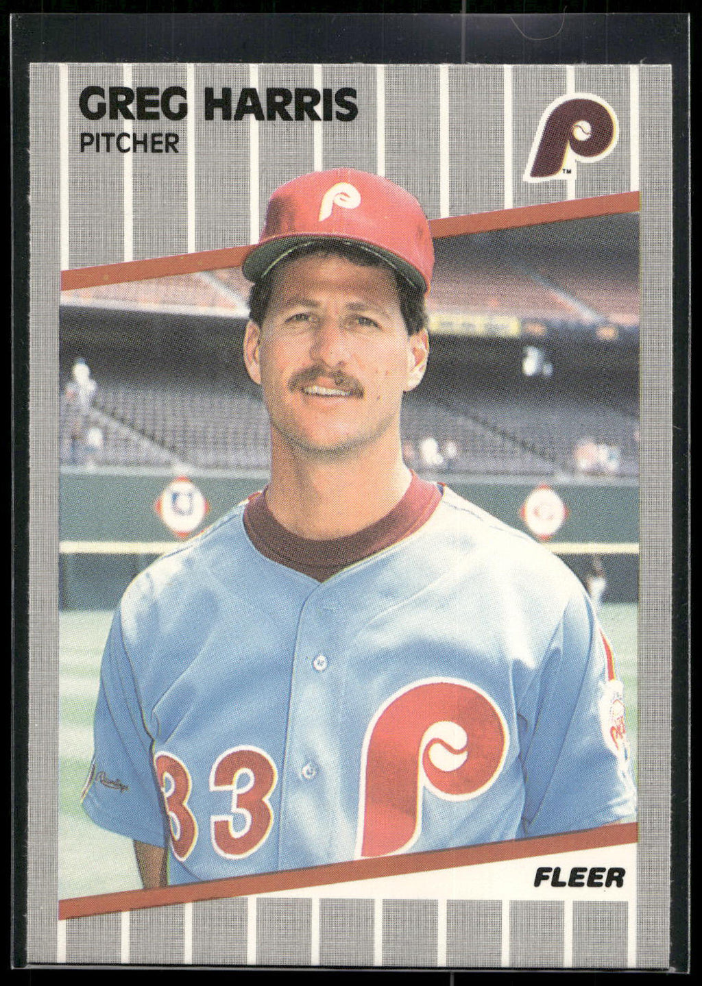1989 Fleer #570 Greg Harris