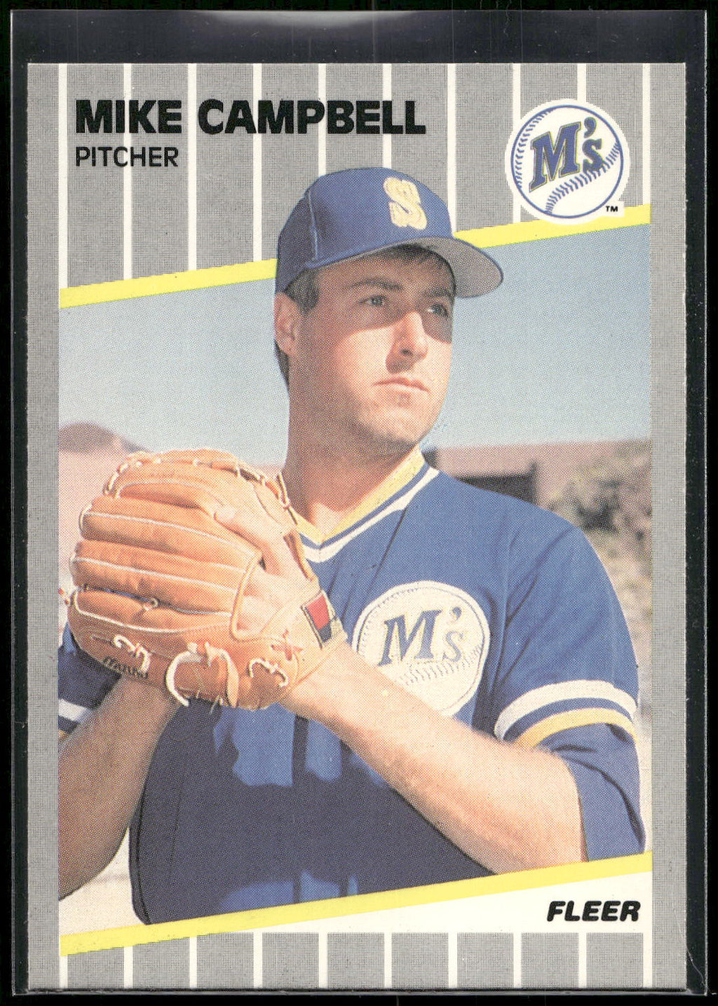 1989 Fleer #543 Mike Campbell