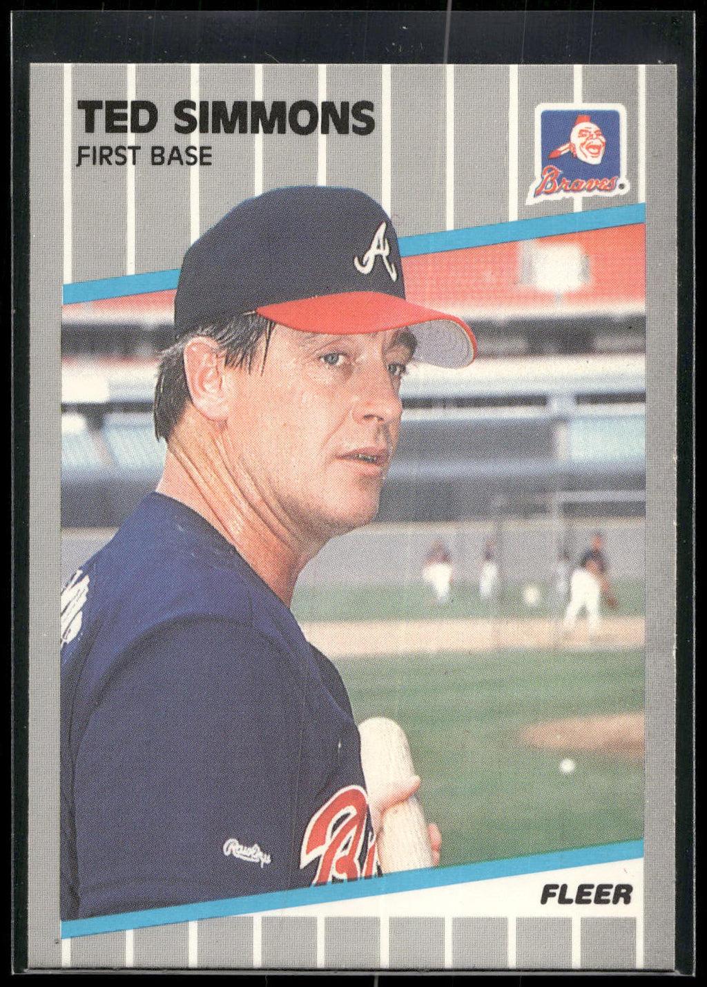 1989 Fleer #599 Ted Simmons