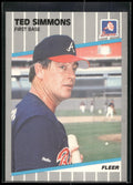 1989 Fleer #599 Ted Simmons