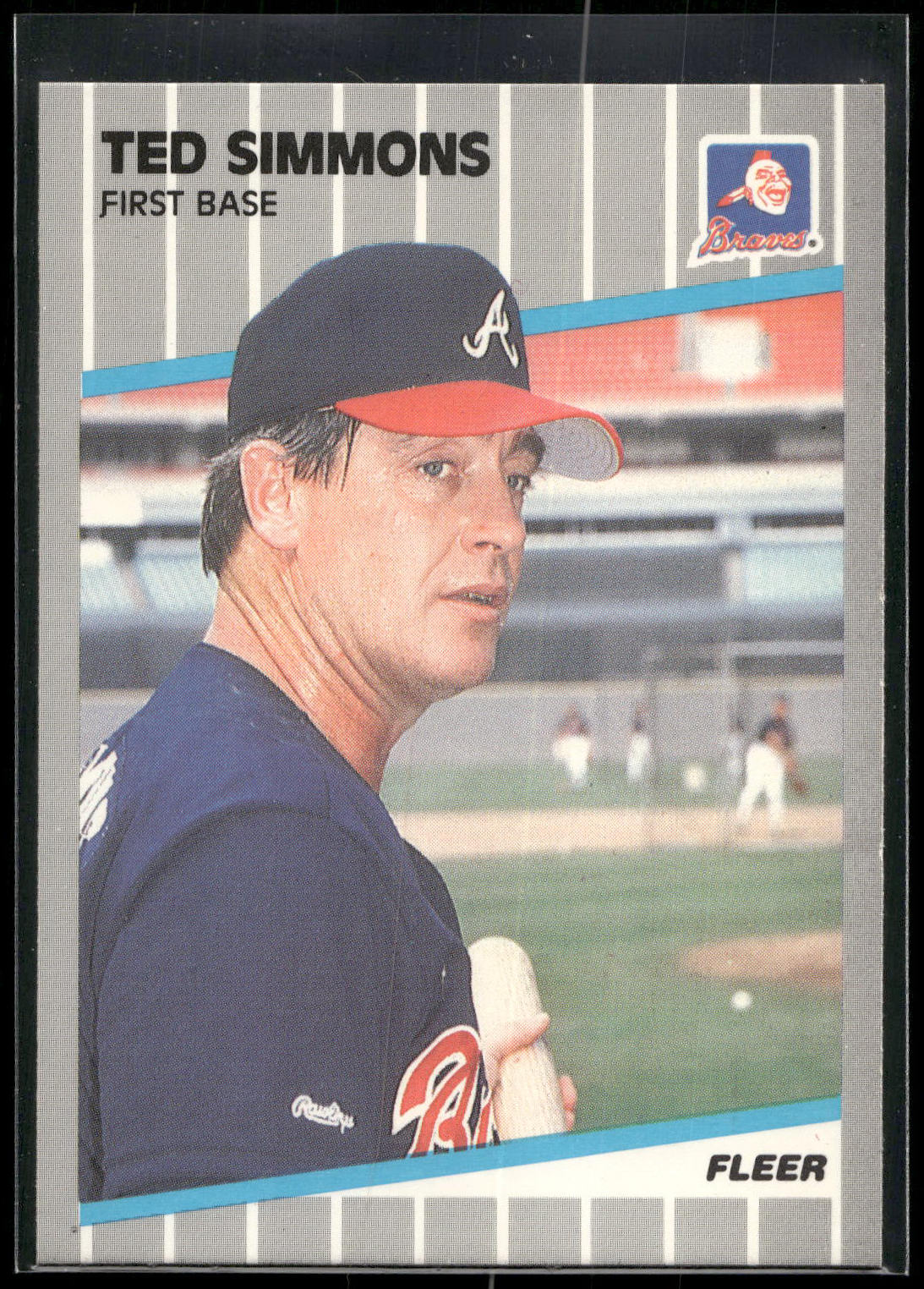 1989 Fleer #599 Ted Simmons