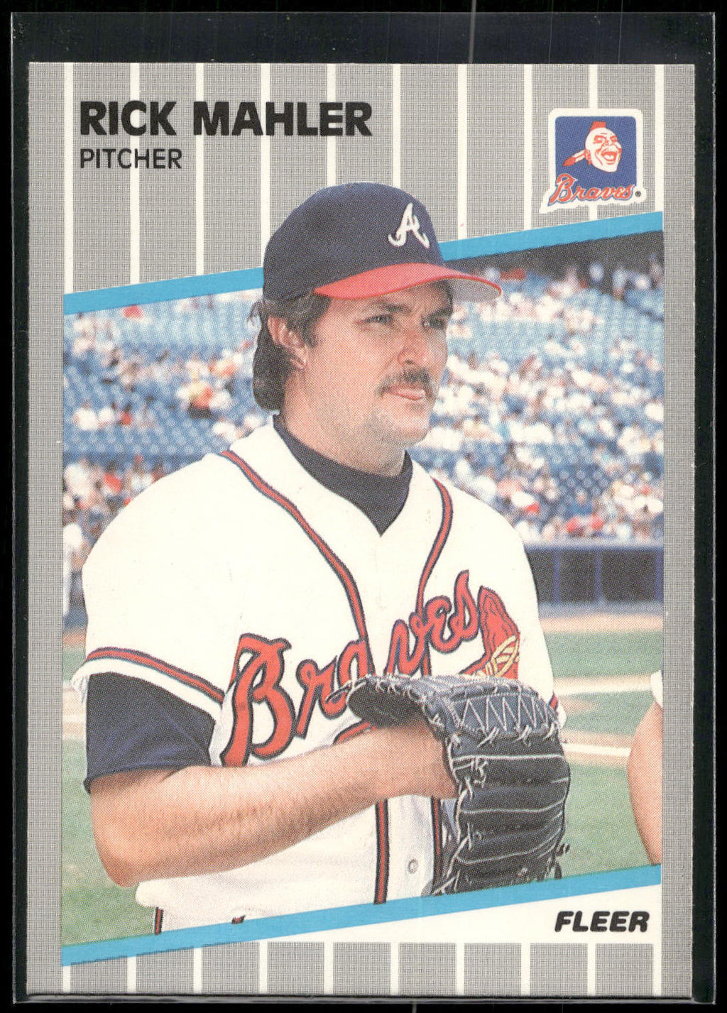 1989 Fleer #595 Rick Mahler