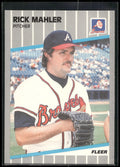 1989 Fleer #595 Rick Mahler