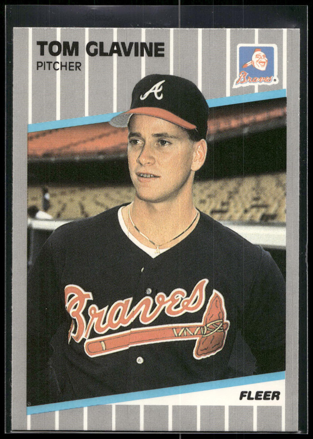 1989 Fleer #591 Tom Glavine