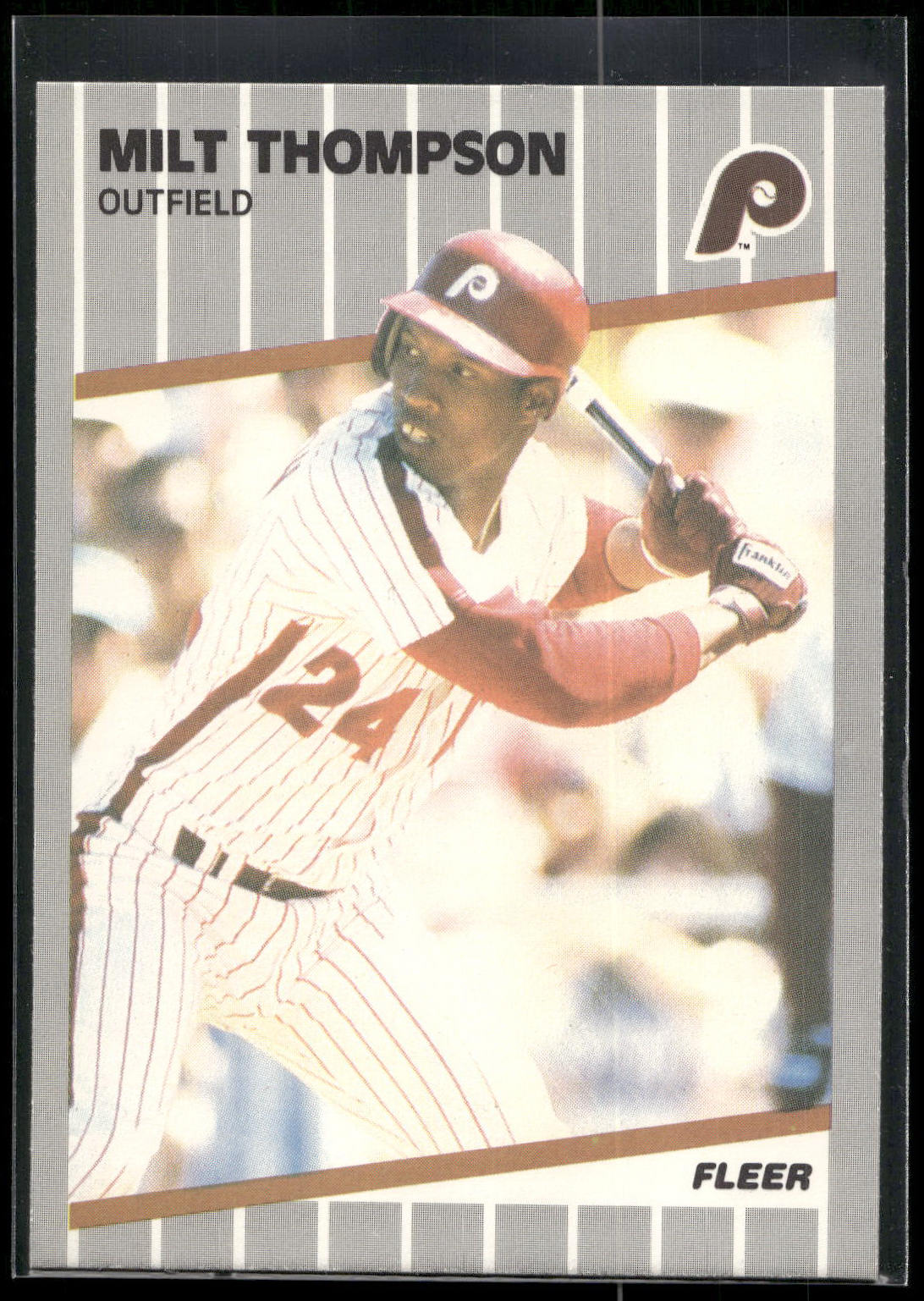 1989 Fleer #584 Milt Thompson