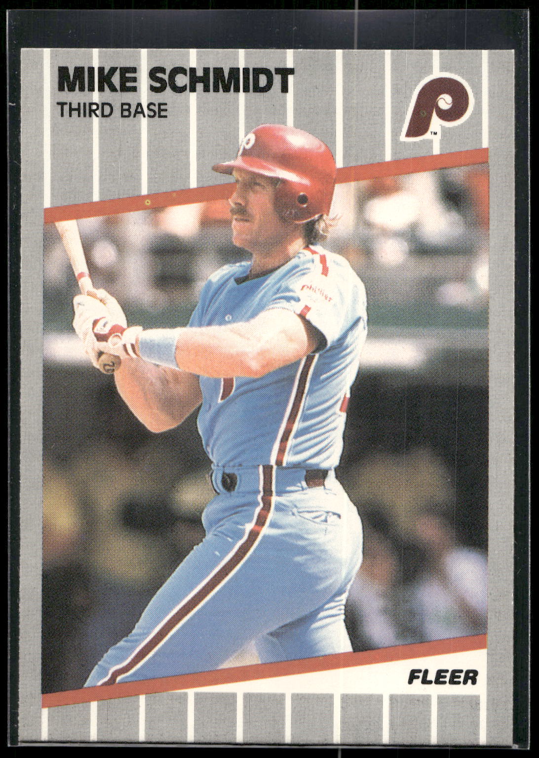 1989 Fleer #582 Mike Schmidt