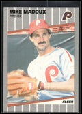 1989 Fleer #576 Mike Maddux