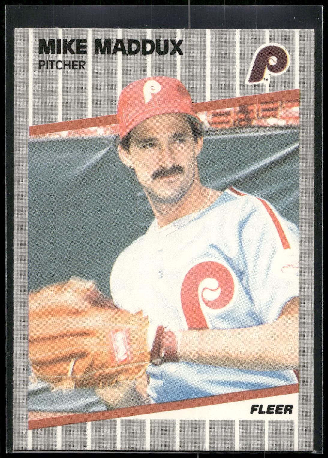 1989 Fleer #576 Mike Maddux
