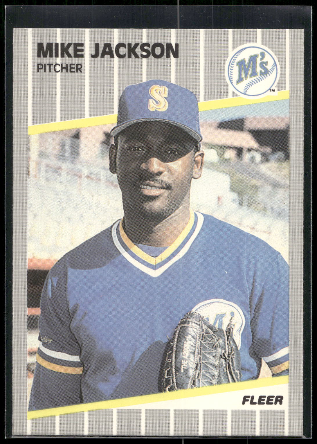 1989 Fleer #550 Mike Jackson