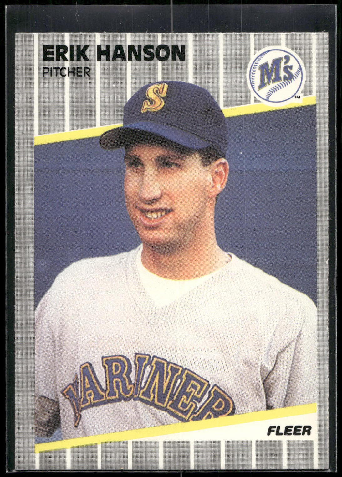 1989 Fleer #549 Erik Hanson