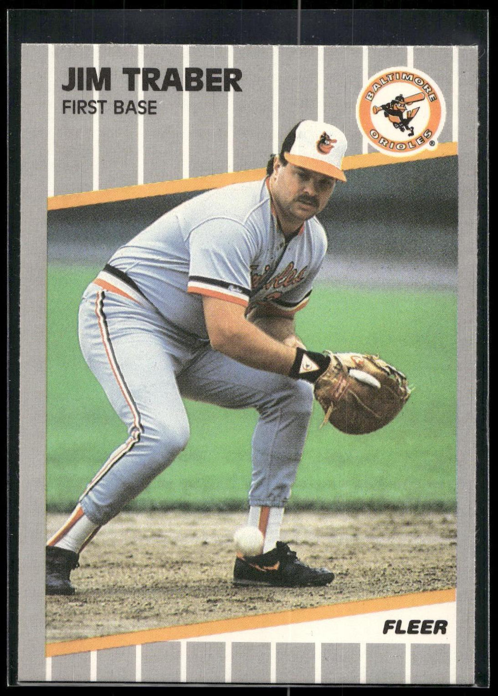 1989 Fleer #625 Jim Traber