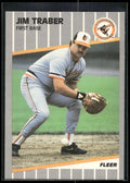 1989 Fleer #625 Jim Traber