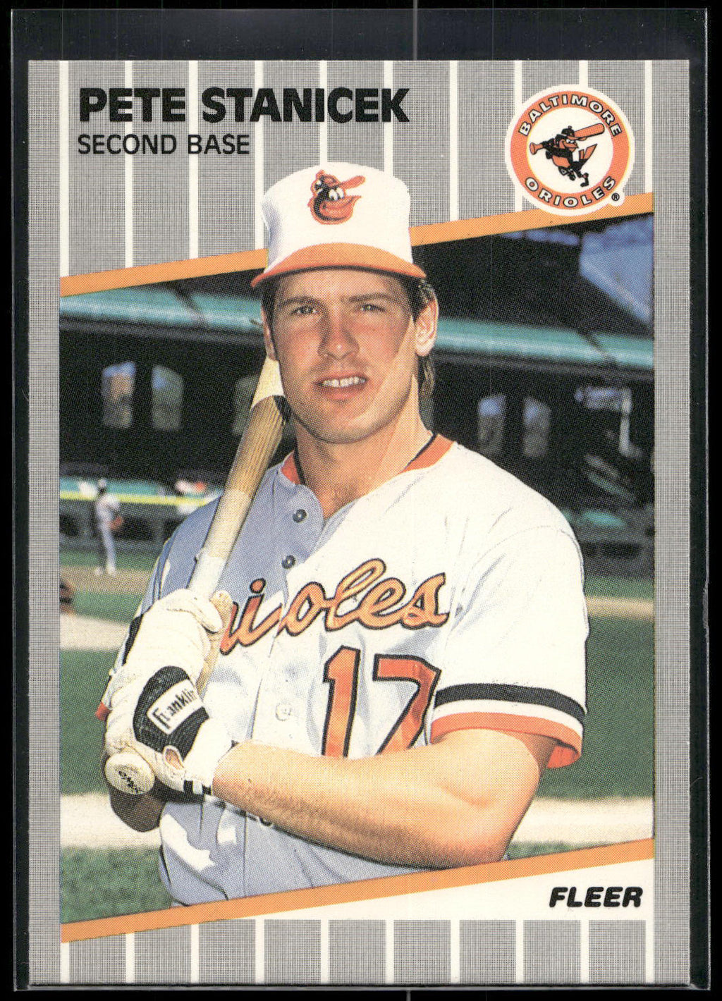 1989 Fleer #622 Pete Stanicek
