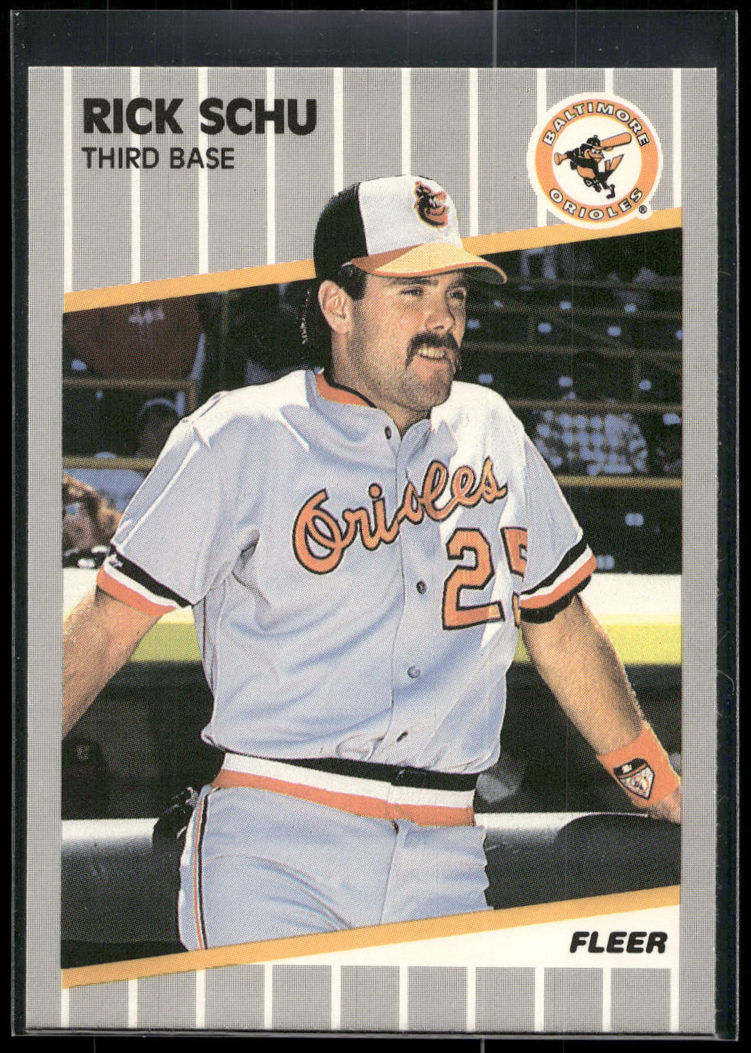 1989 Fleer #619 Rick Schu