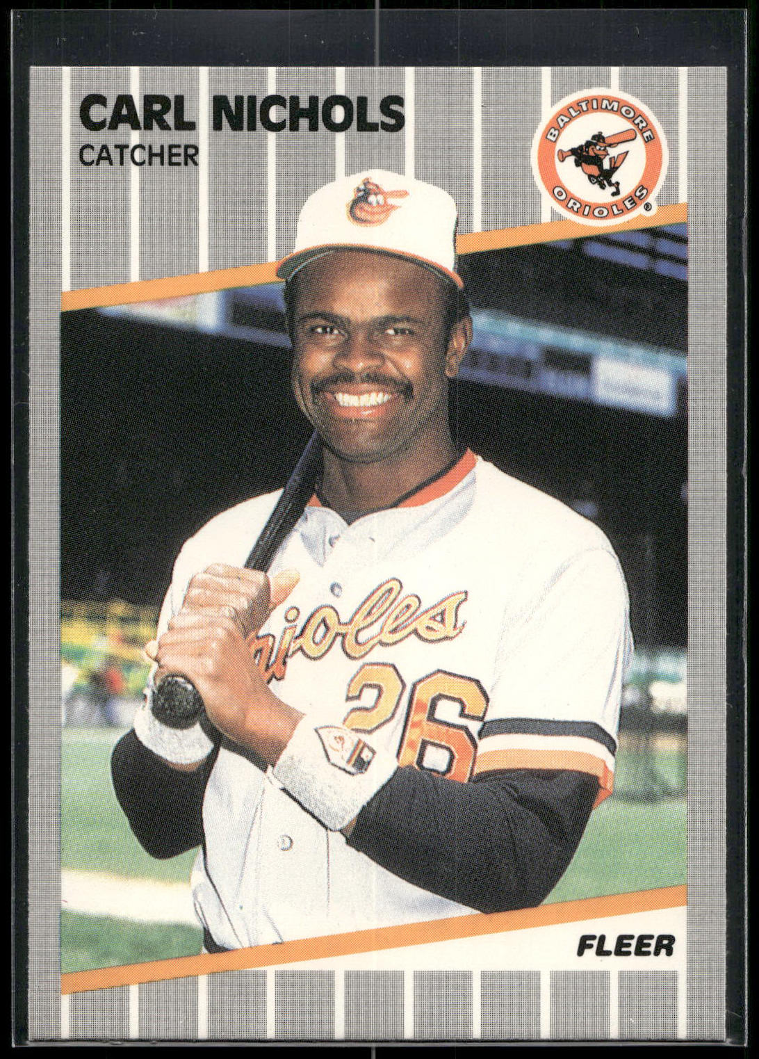 1989 Fleer #612 Carl Nichols