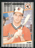 1989 Fleer #606 Brady Anderson
