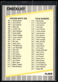 1989 Fleer #659a Checklist: White Sox / Rangers / Mariners / Phillies