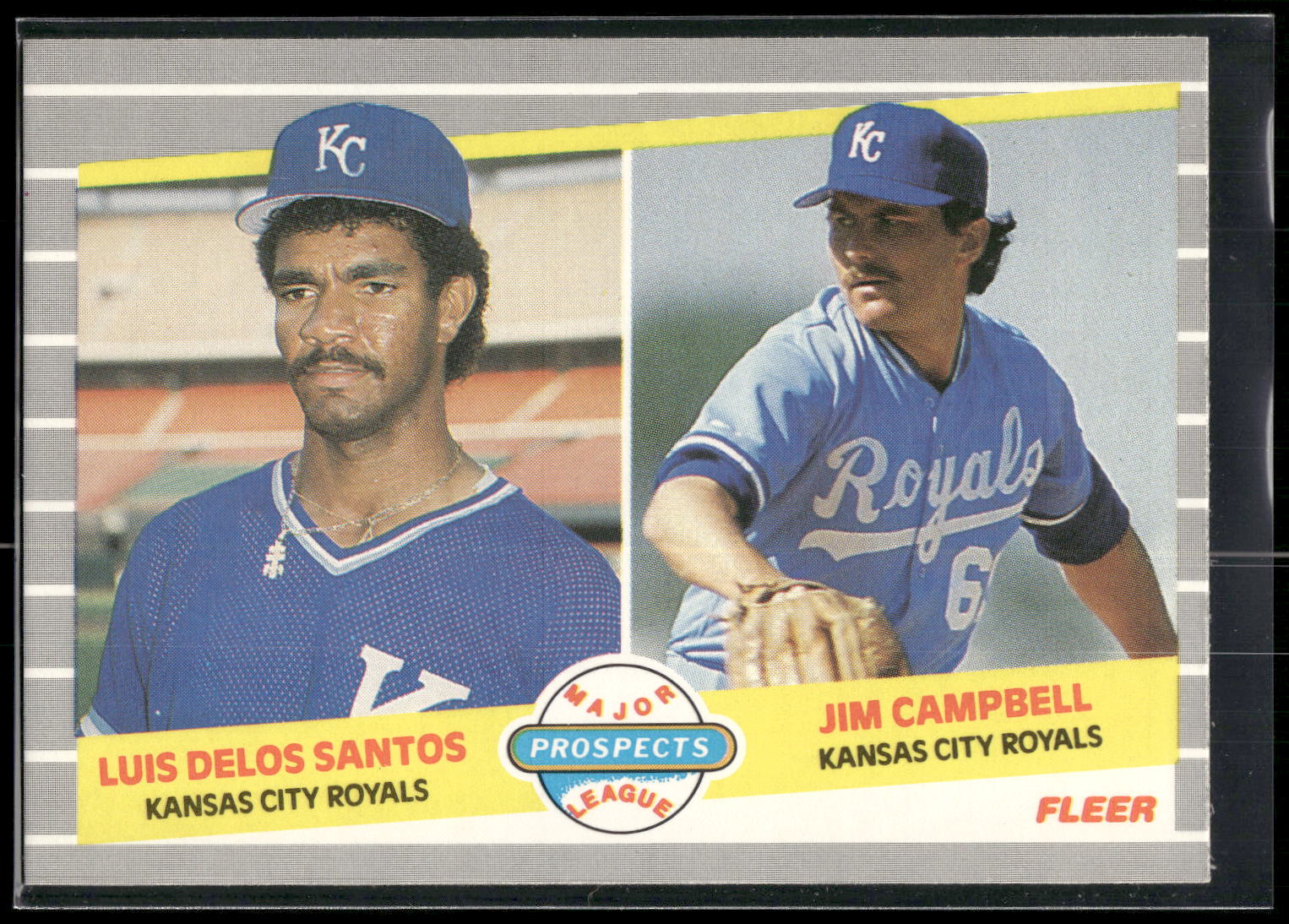 1989 Fleer #646 Luis De Los Santos / Jim Campbell