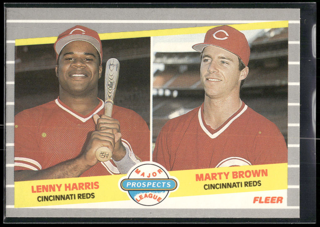 1989 Fleer #645 Lenny Harris / Marty Brown