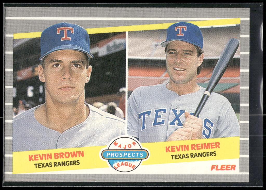1989 Fleer #641 Kevin Brown / Kevin Reimer