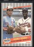 1989 Fleer #638 Double Trouble (Andres Galarraga / Gerald Perry)