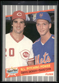 1989 Fleer #636 N.L. Pitching Power (Danny Jackson / David Cone)