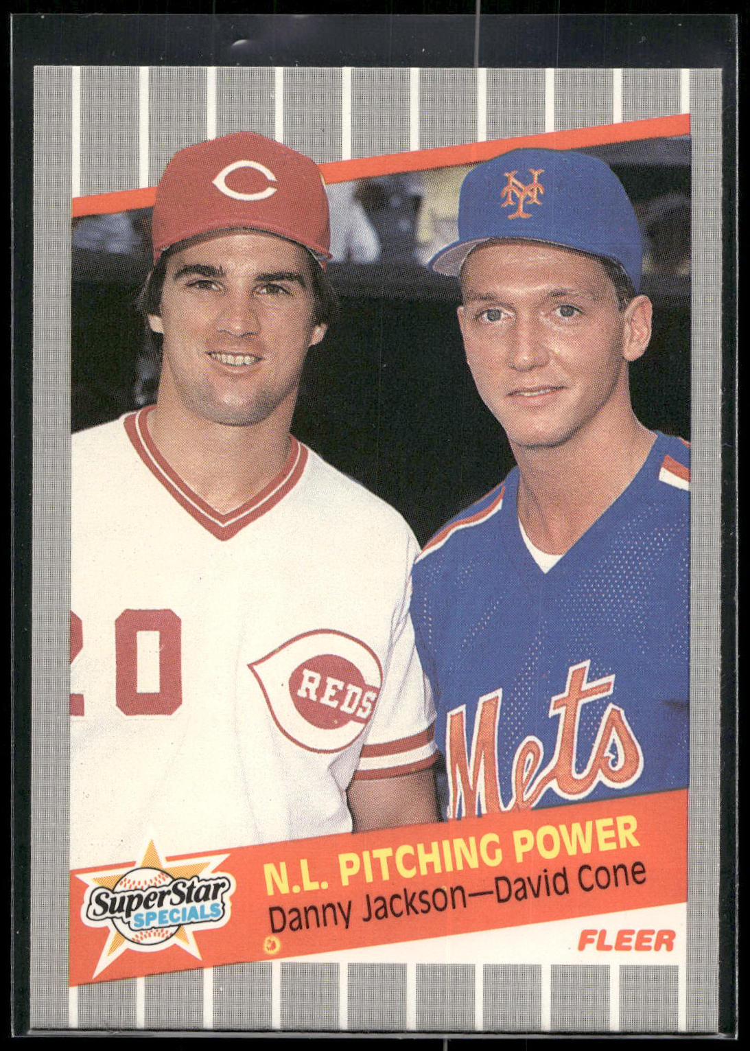 1989 Fleer #636 N.L. Pitching Power (Danny Jackson / David Cone)