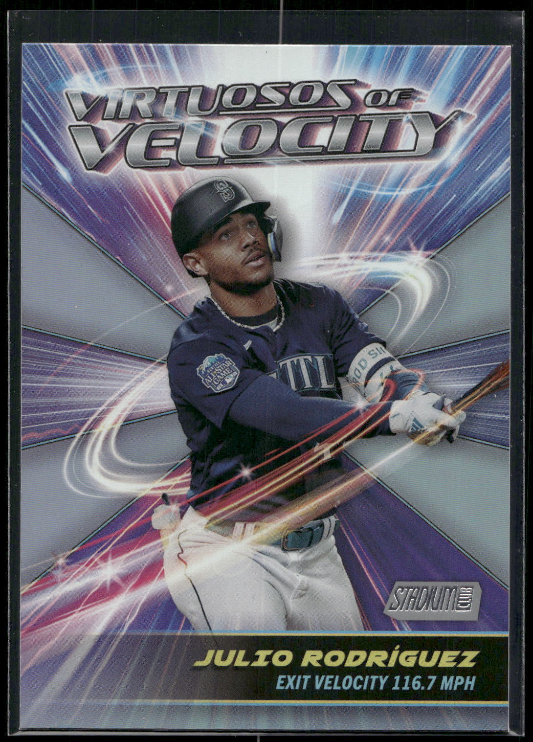 2024 Stadium Club #VV-12 Julio Rodriguez Virtuosos of Velocity