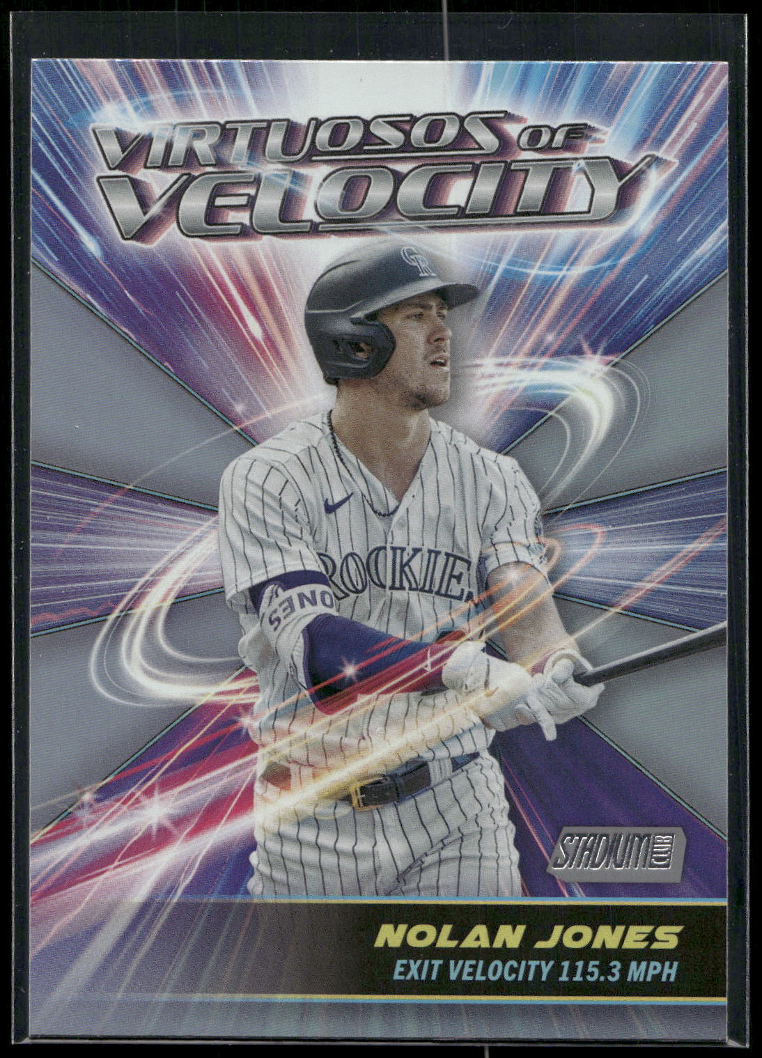 2024 Stadium Club #VV-16 Nolan Jones Virtuosos of Velocity