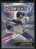 2024 Stadium Club #VV-15 Juan Soto Virtuosos of Velocity