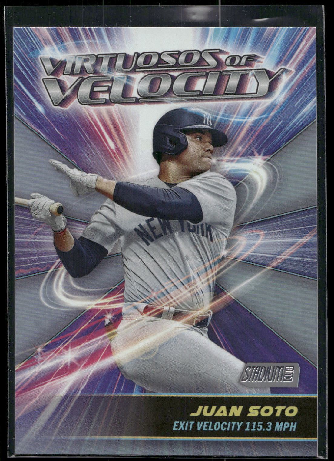 2024 Stadium Club #VV-15 Juan Soto Virtuosos of Velocity