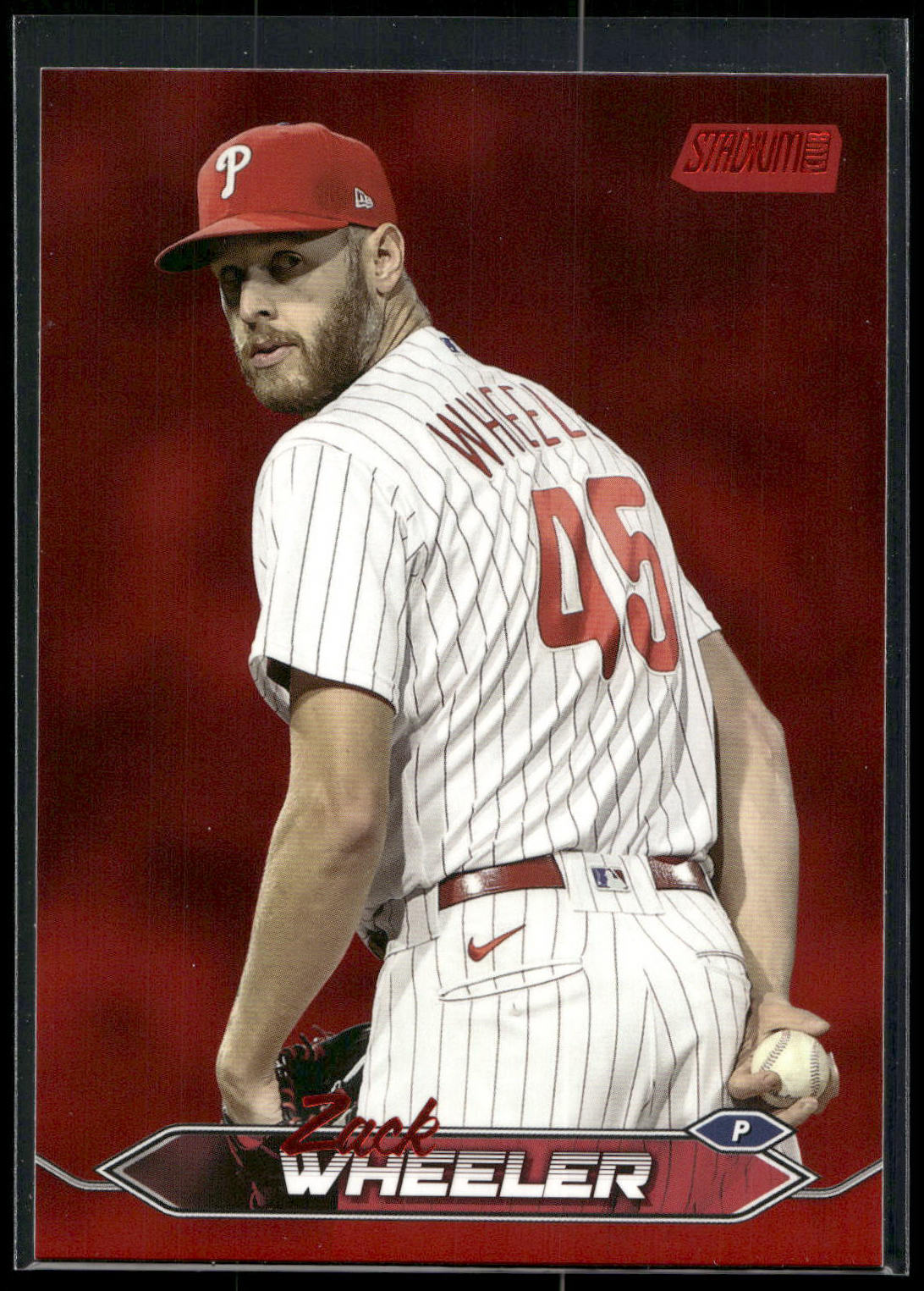 2024 Stadium Club #214 Zack Wheeler Red Foil
