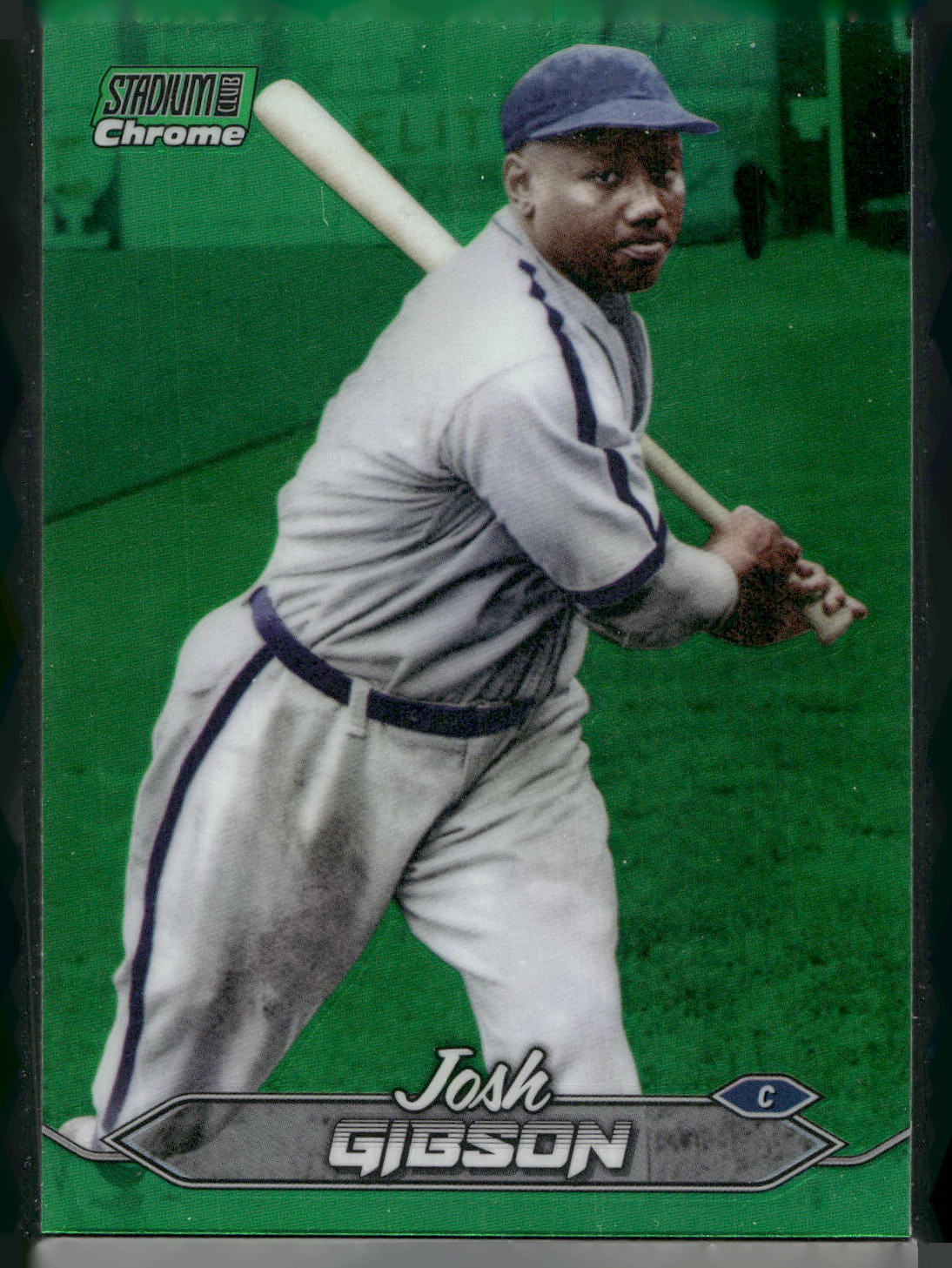 2024 Stadium Club #107 Josh Gibson Chrome Green Refractors