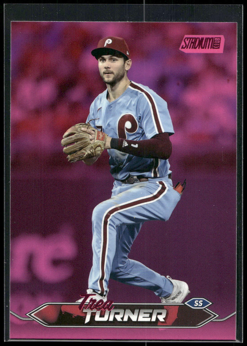 2024 Stadium Club #234 Trea Turner Pink Foil