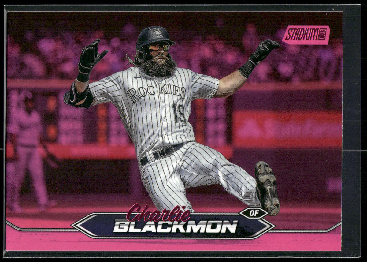 2024 Stadium Club #121 Charlie Blackmon Pink Foil