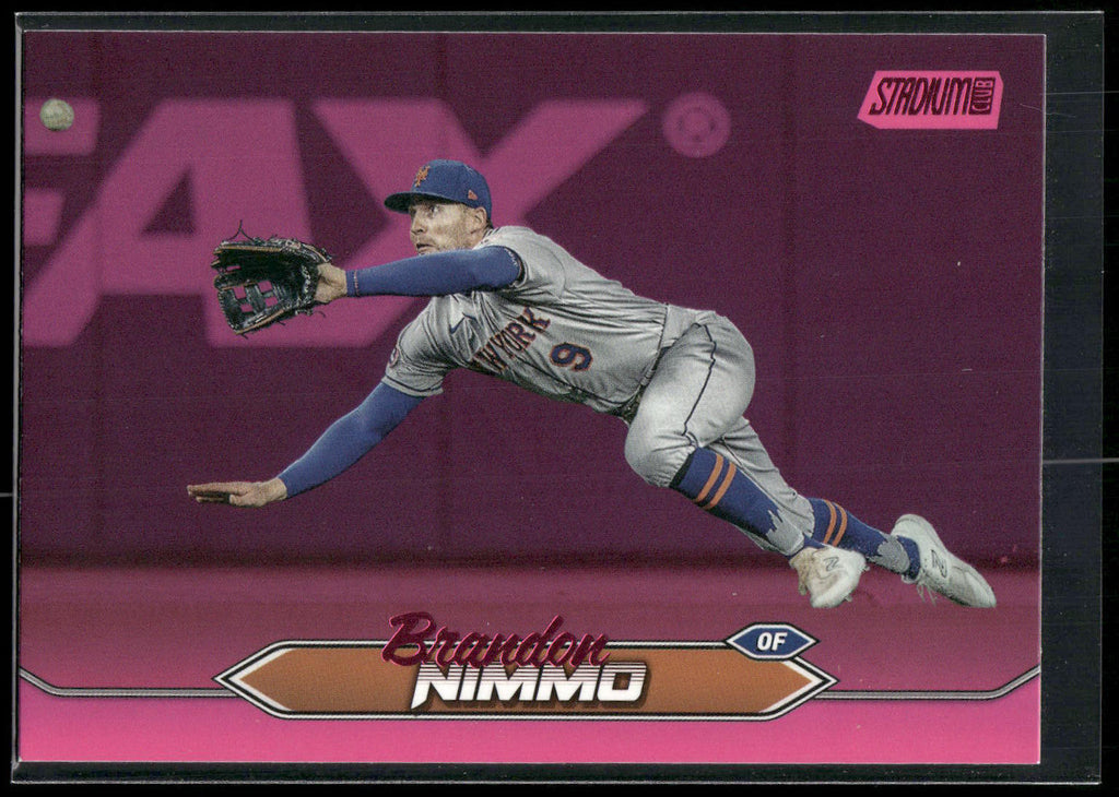 2024 Stadium Club #191 Brandon Nimmo Pink Foil