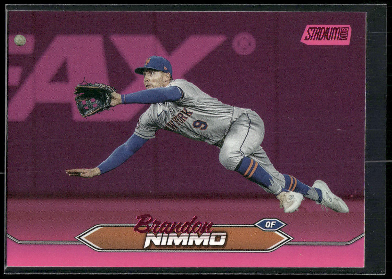 2024 Stadium Club #191 Brandon Nimmo Pink Foil